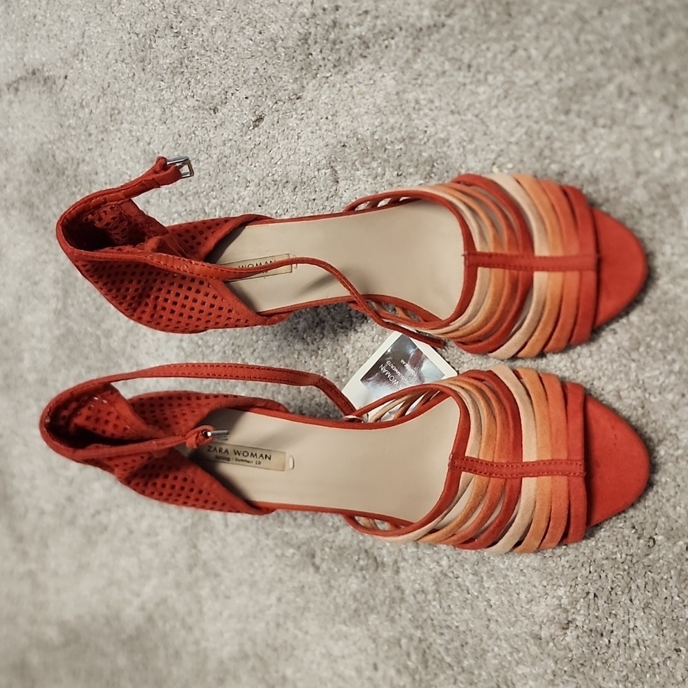 Zara Coral heels size 39